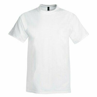 Hanes USA Beefy Plain WHITE Cotton Heavyweight Tee T-Shirt Tshirt S-6XL 